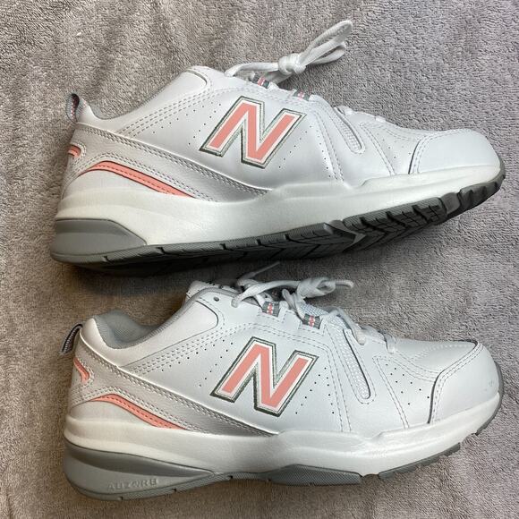 New Balance 608 V5 Sneakers Womens 8.5 White Pink Training Retrocore Y2K Gym - Picture 3 of 10